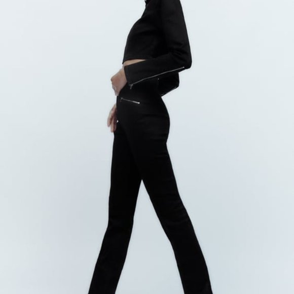 NWT ZARA SPLIT SKINNY JEANS SIZE 2 - Picture 2 of 8
